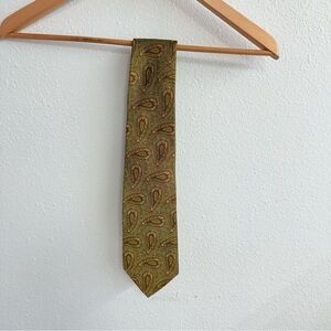 Robert Talbott Green and Brown Paisley Tie